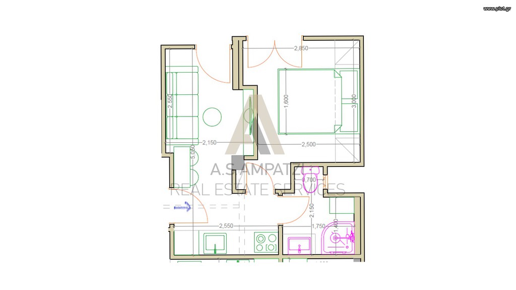 Studio / γκαρσονιέρα 27 τ.μ. πρός πώληση, Θεσσαλονίκη - Κέντρο, Κέντρο