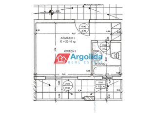 Studio / γκαρσονιέρα 20 τ.μ. για πώληση, Αργολίδα, Ασίνη-thumb-1