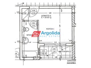 Studio / γκαρσονιέρα 20 τ.μ. για πώληση, Αργολίδα, Ασίνη-thumb-1