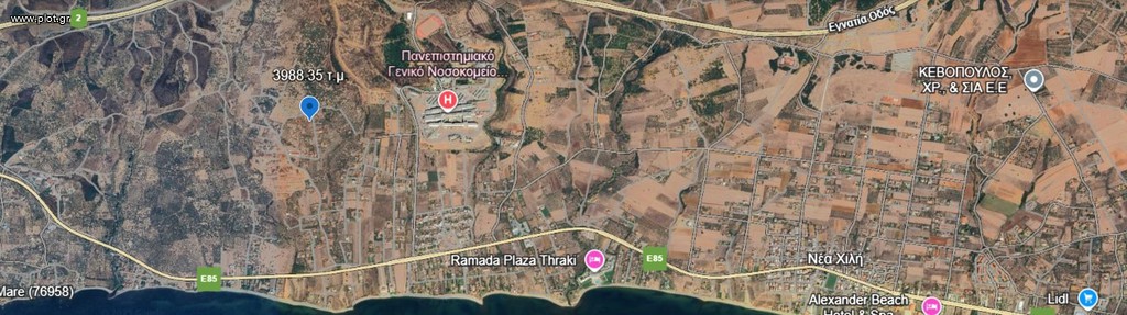 Οικόπεδο 3.989 τ.μ. πρός πώληση, Εβρος, Αλεξανδρούπολη