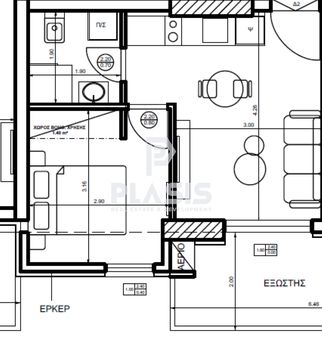 Studio / γκαρσονιέρα 40 τ.μ. προς πώληση