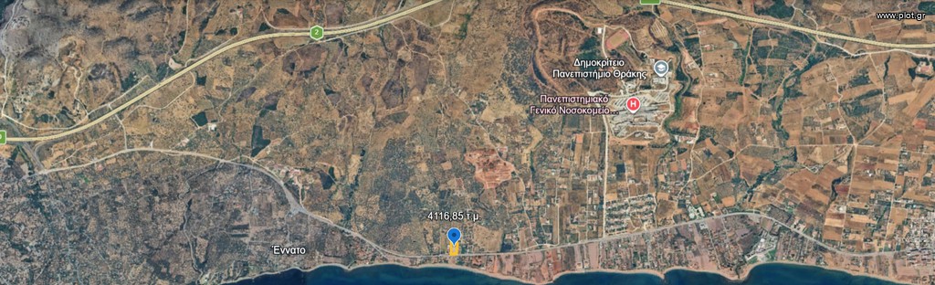 Οικόπεδο 4.116 τ.μ. πρός πώληση, Εβρος, Αλεξανδρούπολη