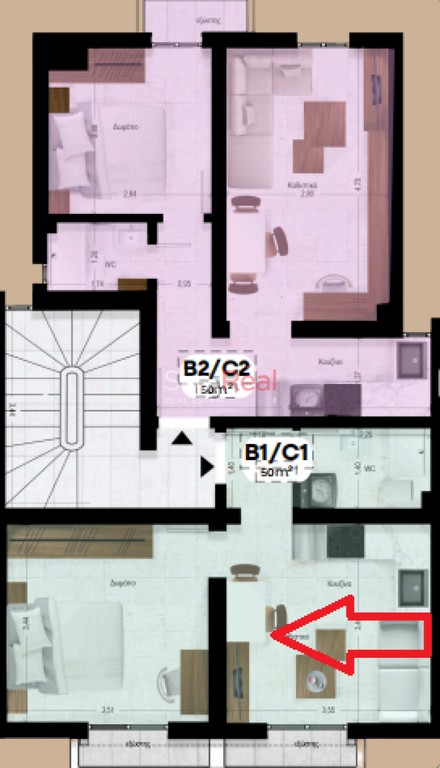 Studio / γκαρσονιέρα 45 τ.μ. προς πώληση, Άγιος Δημήτριος Θεσσαλονίκης