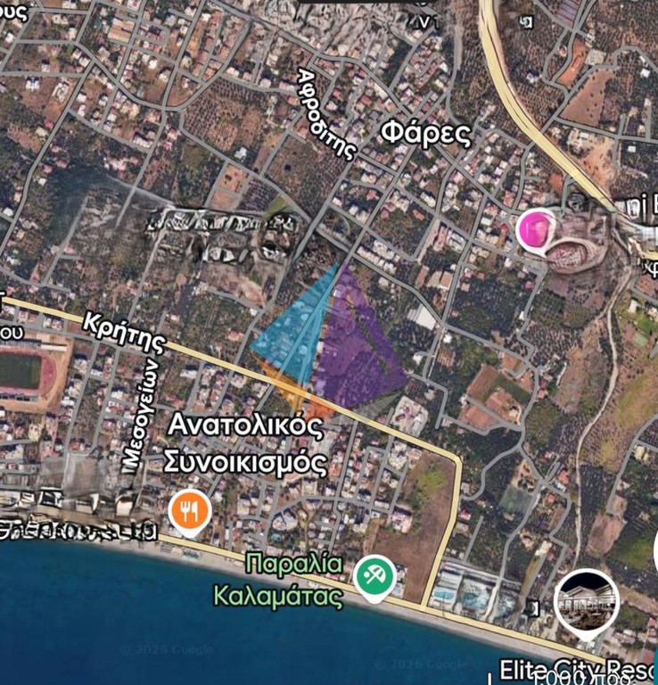 Οικόπεδο 1.386,22 τ.μ. για πώληση, Μεσσηνία, Καλαμάτα