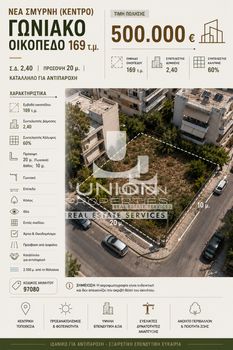 Οικόπεδο 169 τ.μ. πρός πώληση