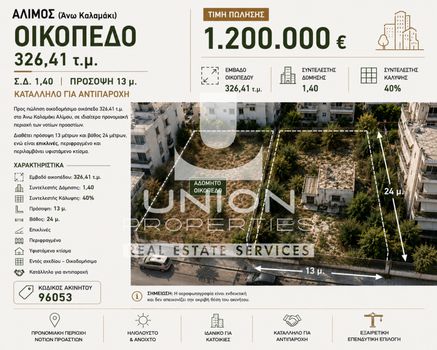 Οικόπεδο 326 τ.μ. πρός πώληση