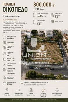 Οικόπεδο 460 τ.μ. πρός πώληση