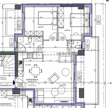 Apartment 76 sqm for sale