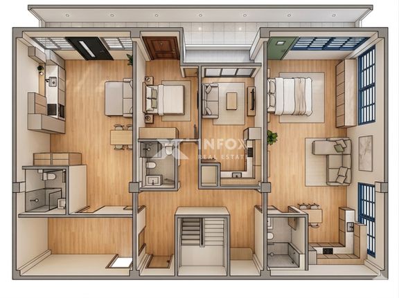 Apartment 202 sqm for sale, Thessaloniki - Center, Ipoloipo Kentrou Thessalonikis