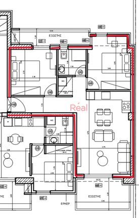 Apartment 78 sqm for sale, Thessaloniki - Suburbs, Evosmos