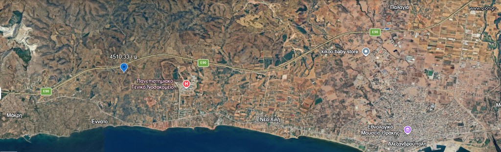 Αγροτεμάχια 4.510 τ.μ. προς πώληση, Μάκρη Αλεξανδρούπολης