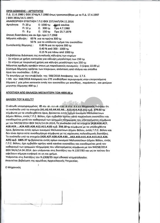 Οικόπεδο 2.540 τ.μ. πρός πώληση, Μαγνησία, Νέα Ιωνία Βόλου