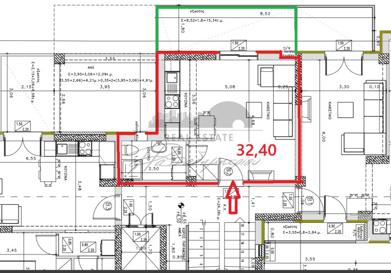 Studio / γκαρσονιέρα 32 τ.μ. προς πώληση, Αγ. Κωνσταντίνος Βόλου