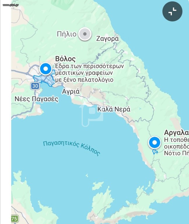 Οικόπεδο 340 τ.μ. πρός πώληση, Μαγνησία, Σηπιάδα