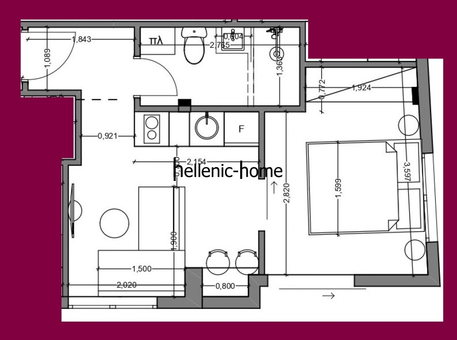 Studio / γκαρσονιέρα 35 τ.μ. πρός πώληση, Θεσσαλονίκη - Κέντρο, Φάληρο