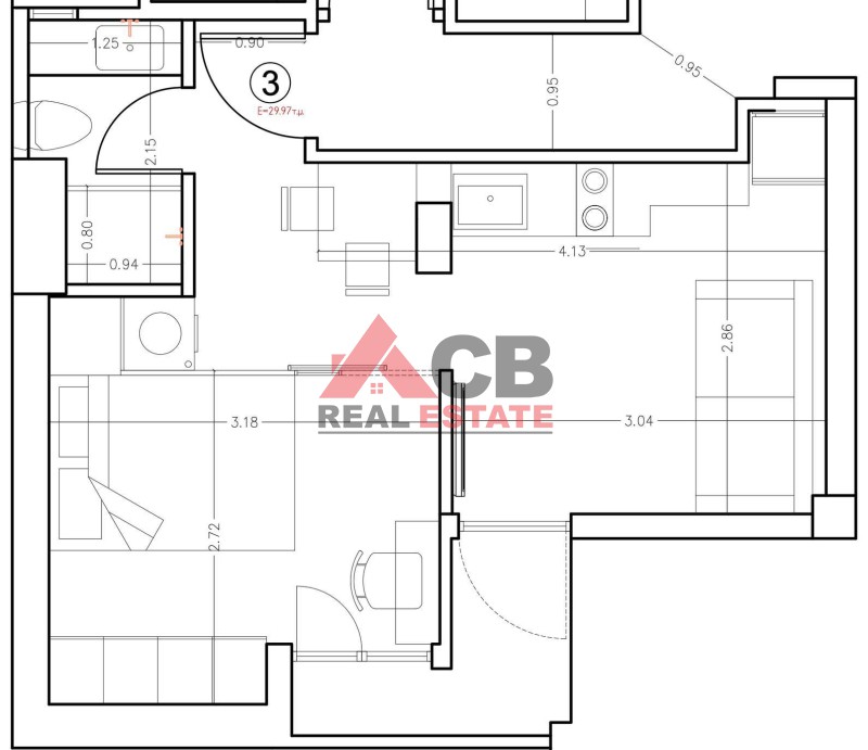 Studio / γκαρσονιέρα 33 τ.μ. προς πώληση, Ροτόντα
