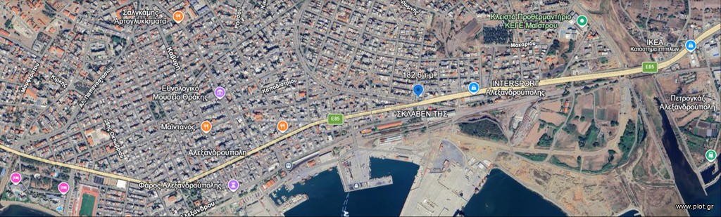 Οικόπεδο 182 τ.μ. πρός πώληση, Εβρος, Αλεξανδρούπολη