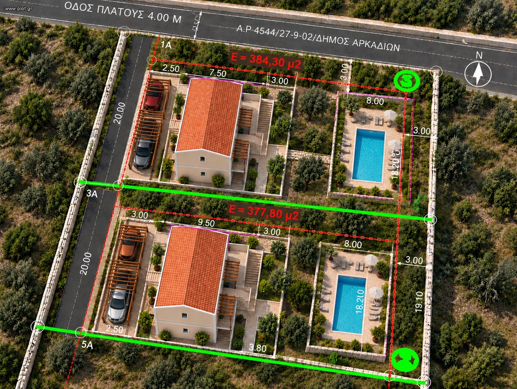 Οικόπεδο 390 τ.μ. πρός πώληση, Ζάκυνθος, Αρκάδι