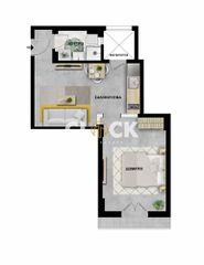 Studio / γκαρσονιέρα 40 τ.μ. προς πώληση, Ροτόντα-thumb-4