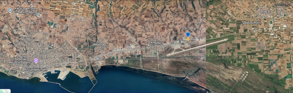 Οικόπεδο 7.500 τ.μ. πρός πώληση, Εβρος, Αλεξανδρούπολη