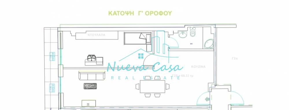 Διαμέρισμα 70 τ.μ. πρός ενοικίαση, Αχαΐα, Πάτρα