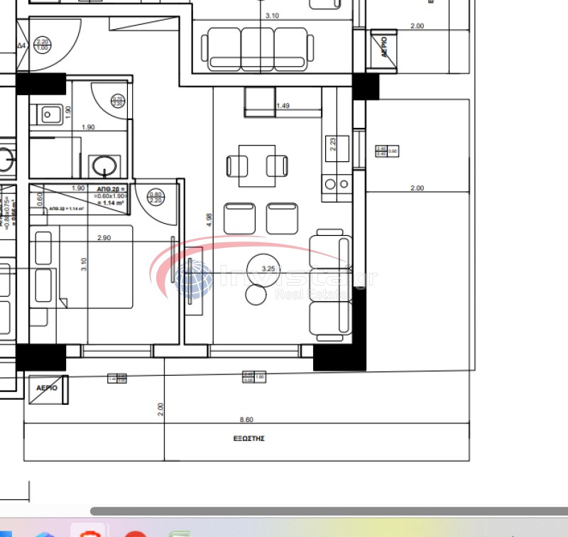 Studio / γκαρσονιέρα 50 τ.μ. προς πώληση, Κέντρο Θέρμης