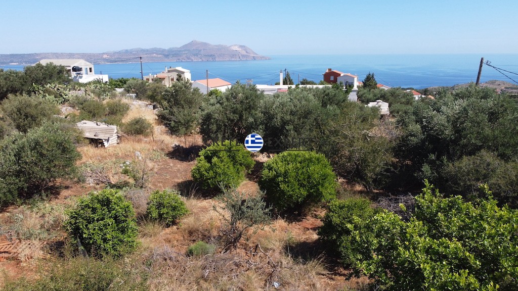 Land plot 614 sqm for sale, Chania Prefecture, Vamos