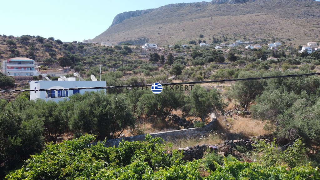 Land plot 614 sqm for sale, Chania Prefecture, Vamos