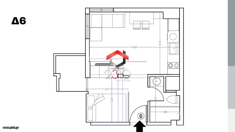 Studio / γκαρσονιέρα 33 τ.μ. για πώληση, Θεσσαλονίκη - Κέντρο, Καμάρα