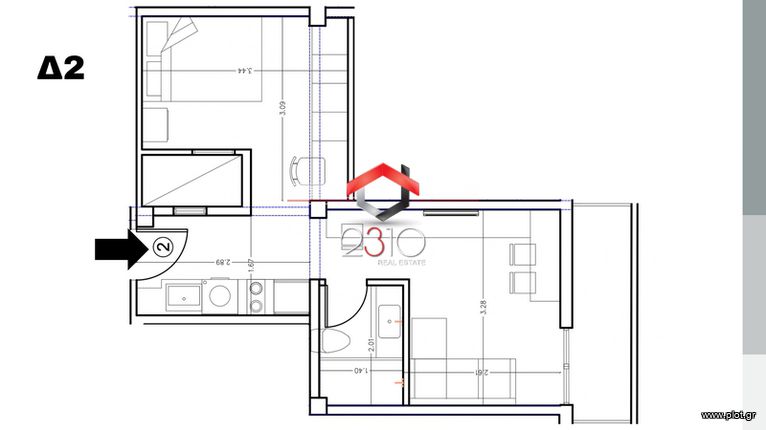 Studio / γκαρσονιέρα 36 τ.μ. για πώληση, Θεσσαλονίκη - Κέντρο, Καμάρα
