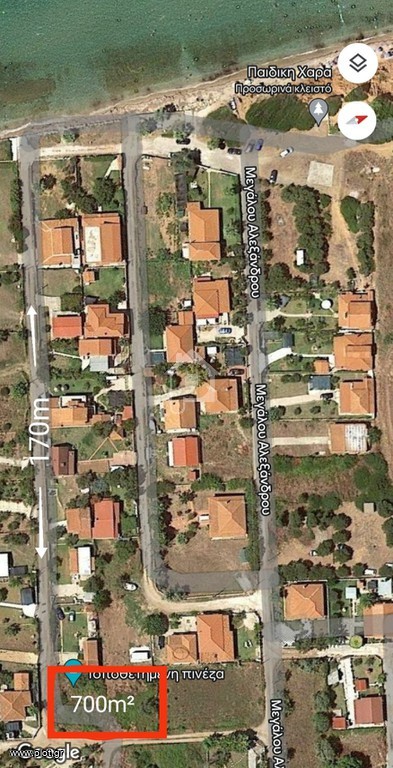 Αγροτεμάχια 700 τ.μ. προς πώληση, Νέα Ποτίδαια
