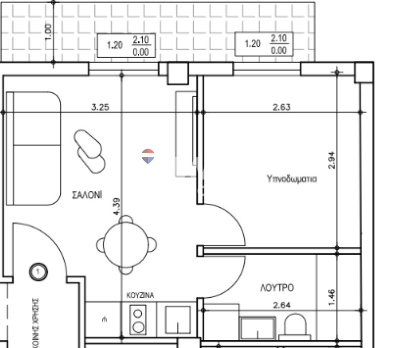 Studio / γκαρσονιέρα 38 τ.μ. για πώληση, Θεσσαλονίκη - Κέντρο, Τριανδρία