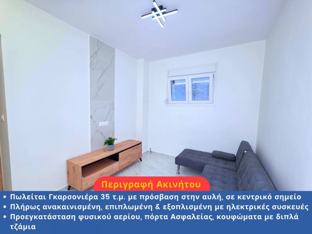 Studio / γκαρσονιέρα 35 τ.μ. προς πώληση, Ρήγα Φεραίου