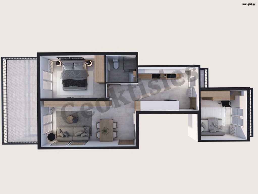Διαμέρισμα 66 τ.μ. πρός πώληση, Θεσσαλονίκη - Κέντρο, Μπότσαρη