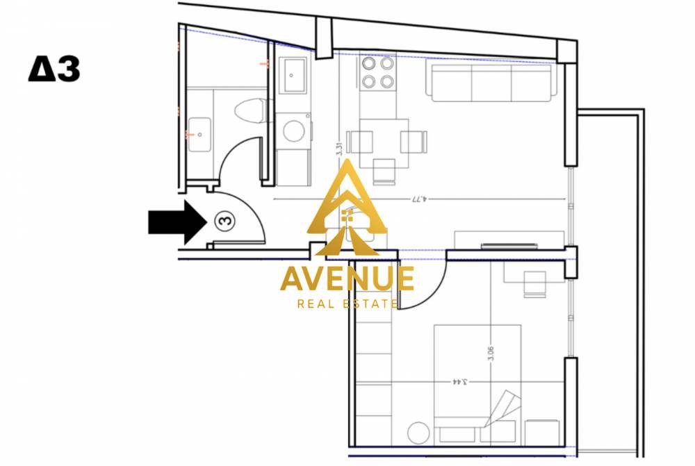 Studio / γκαρσονιέρα 40 τ.μ. πρός πώληση, Θεσσαλονίκη - Κέντρο, Κέντρο