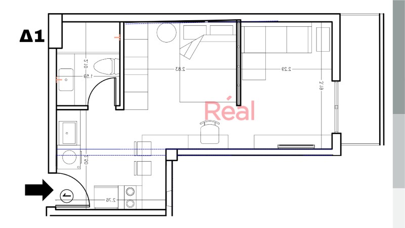 Studio / γκαρσονιέρα 33 τ.μ. πρός πώληση, Θεσσαλονίκη - Κέντρο, Κέντρο