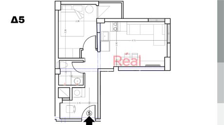 Studio / γκαρσονιέρα 37 τ.μ. προς πώληση