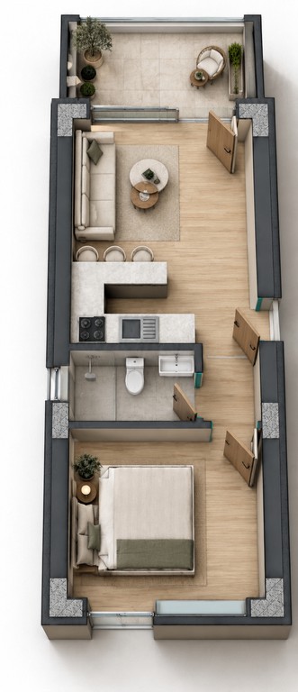 Studio / γκαρσονιέρα 45,60 τ.μ. προς πώληση, Καλλιθέα Κασσάνδρας