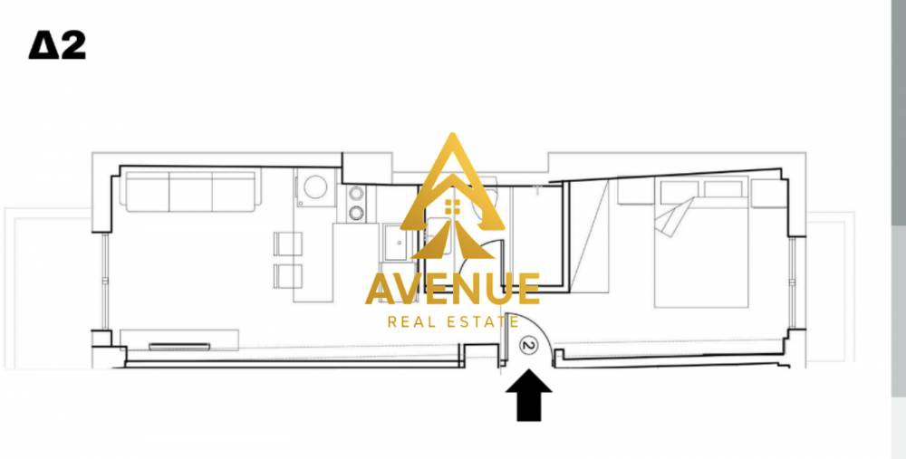 Studio / γκαρσονιέρα 41 τ.μ. προς πώληση, Δόξα