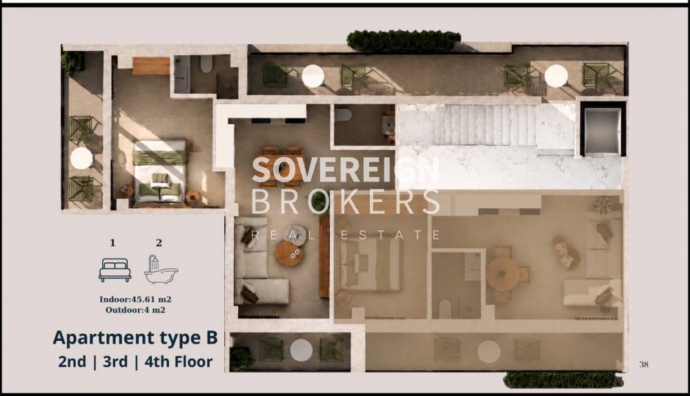 Studio / γκαρσονιέρα 46 τ.μ. προς πώληση, Πλατεία Κουμουνδούρου