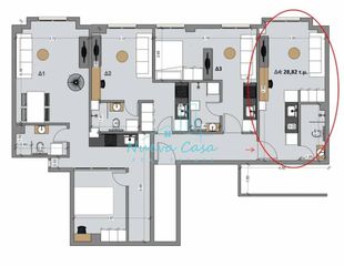 Studio / γκαρσονιέρα 29 τ.μ. για ενοικίαση, Αχαΐα, Πάτρα-thumb-21