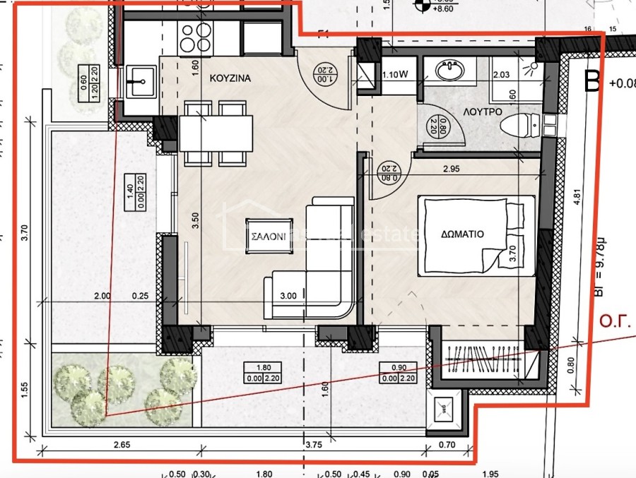 Studio / γκαρσονιέρα 50 τ.μ. πρός πώληση, Θεσσαλονίκη - Περιφ/Κοί Δήμοι, Πυλαία