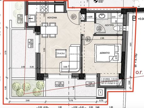 Studio / γκαρσονιέρα 50 τ.μ. προς πώληση