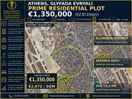 Οικόπεδο 470 τ.μ. πρός πώληση