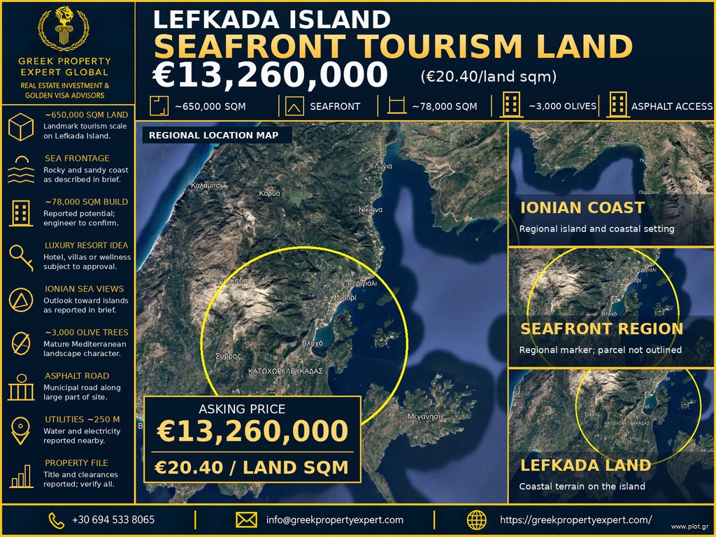 Οικόπεδο 650.000 τ.μ. πρός πώληση, Αιτωλοακαρνανία, Κεκροπία (παλαίρου)