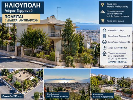 Οικόπεδο 215 τ.μ. πρός πώληση