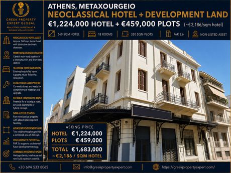 Hotel 560 sqm for sale