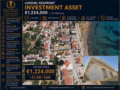 Επιχειρηματικό κτίριο 1.030 τ.μ. προς πώληση