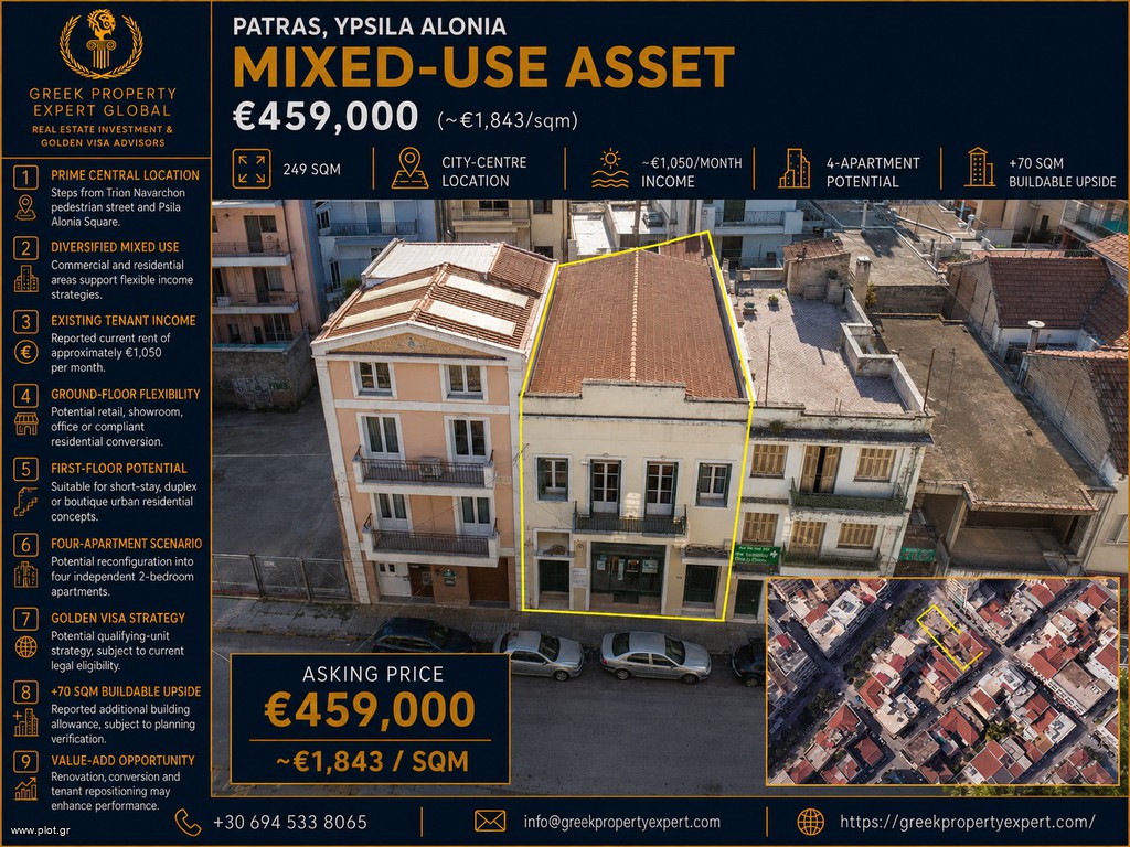 Επιχειρηματικό κτίριο 249 τ.μ. πρός πώληση, Αχαΐα, Πάτρα