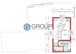 Studio / γκαρσονιέρα 26 τ.μ. πρός ενοικίαση, Εβρος, Αλεξανδρούπολη-thumb-3